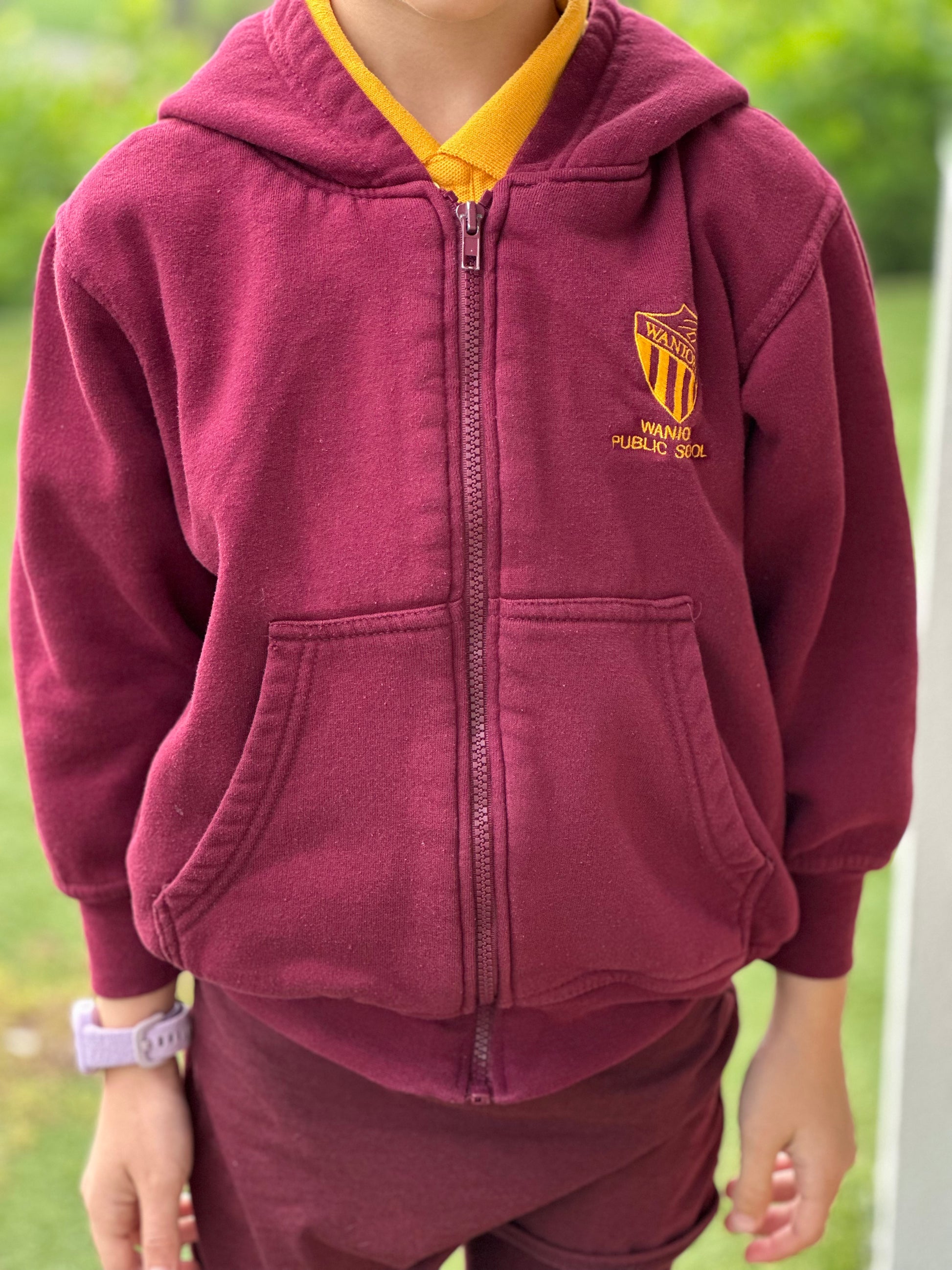 Zip Front Hooded Jumper