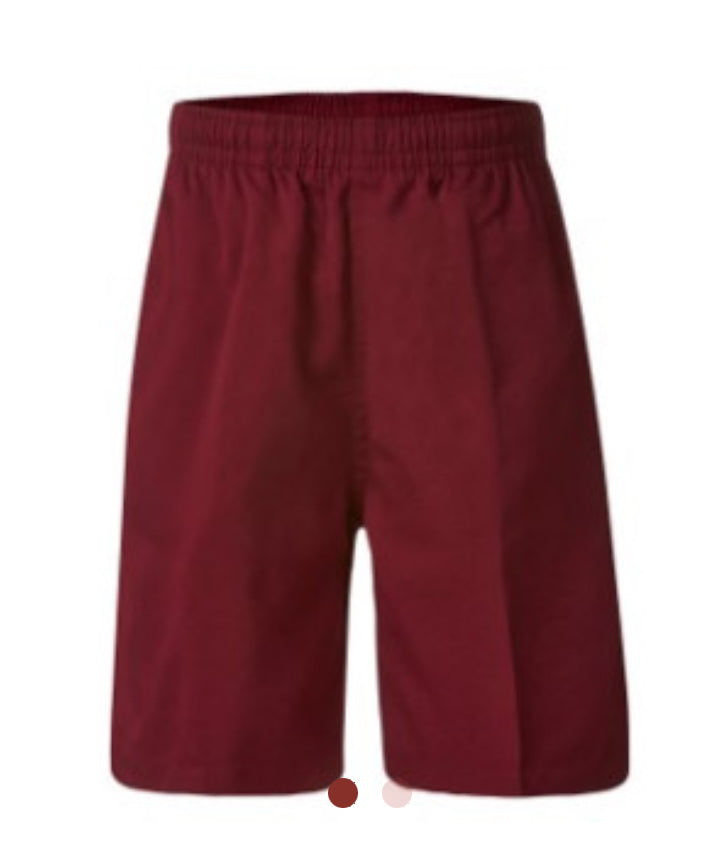 Unisex Formal Maroon Shorts