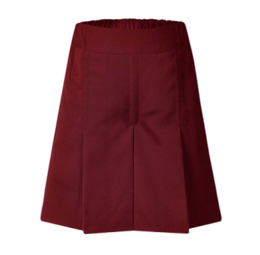 Girls Maroon Pleated Short SH
