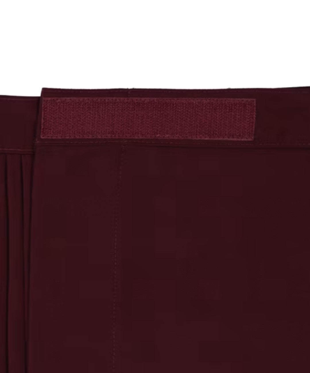 Maroon wrap-around pleated skirt SH